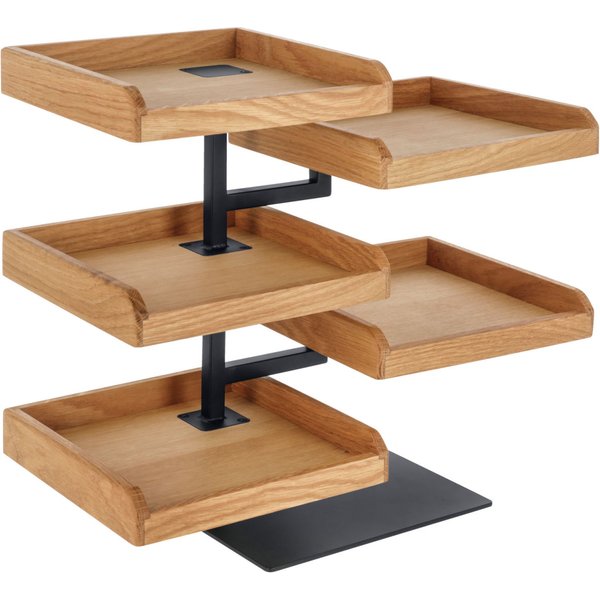 VEGA Etagere Esino a cinque ripiani; 46.8x41.8x24 cm (LxHxP); marrone/nero; rettangolare