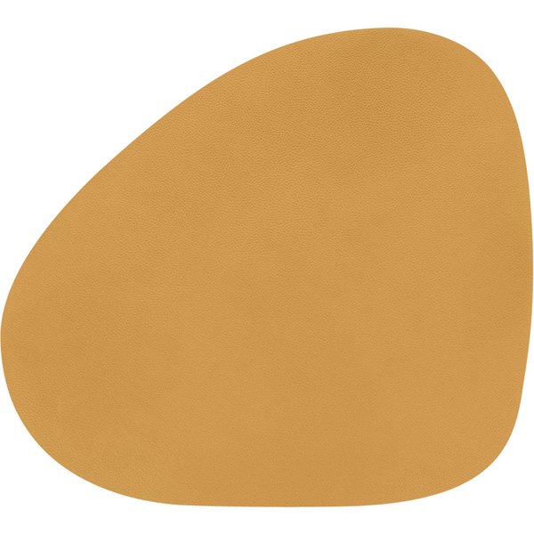 4x ERWIN M. Tovaglietta americana Kaja organico; 37x41 cm (LxL); senape; ovale; 4 pz. / Pacco