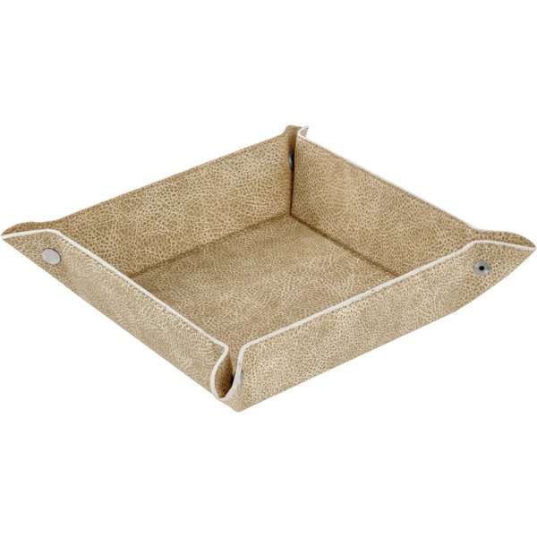 VEGA Cestino porta pane e frutta Shana; 20x20x5.5 cm (LxLxH); beige; quadrata