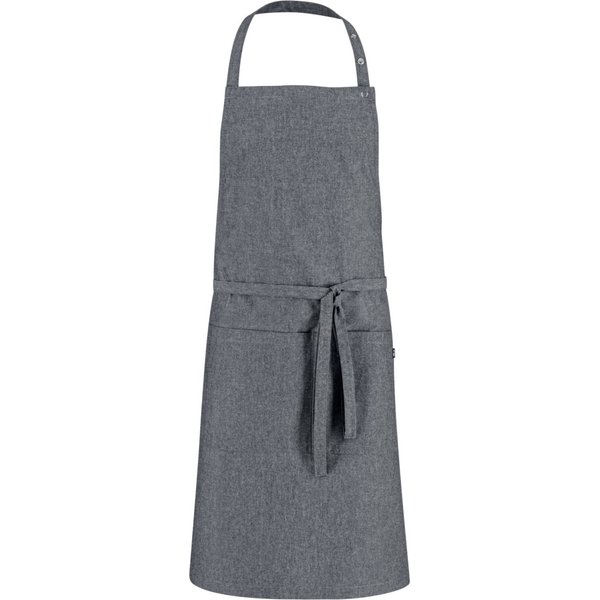 JOBELINE Tablier à bavette Mahé Chambray 88x80 cm; 88x80 cm (Lxl); gris