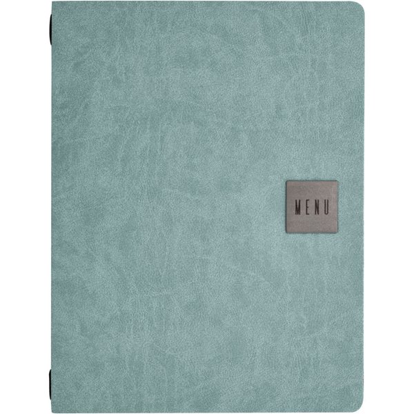 Protège-menu Abbotsford A4, avec inscription MENU VEGA; A4, 24x31.6 cm (lxH); bleu