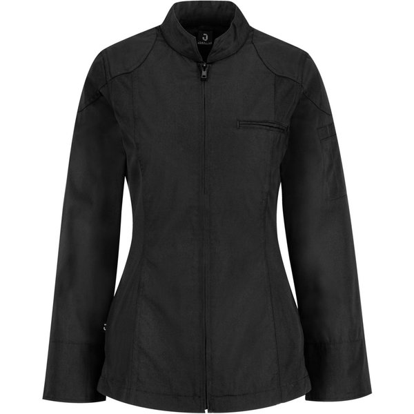JOBELINE Giacca da cuoca Racer maniche lunghe; Taglia 60; nero
