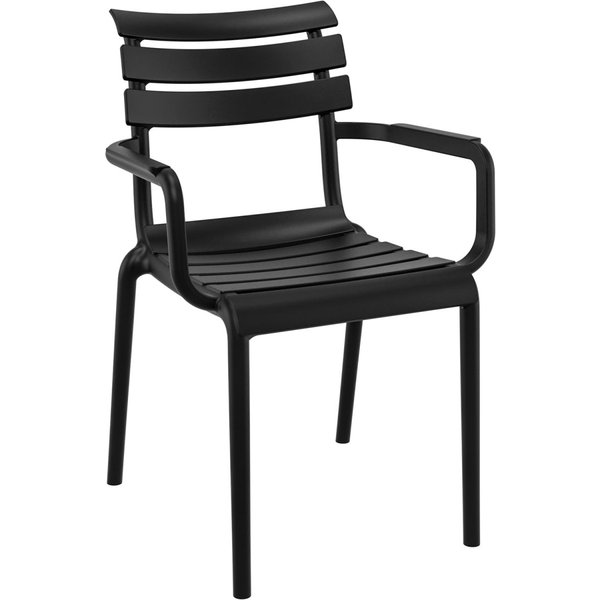 Chaise Helen avec accoudoirs Siesta; 58x59x84 cm (lxPxH); noir; 4 pièce(s) / Lot