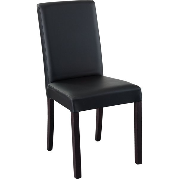 2x PULSIVA Sedia imbottita Famous; 45x54x90 cm (LxPxH); nero; 2 pz. / Pacco