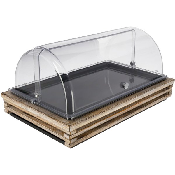 VEGA Set fraîcheur Natchez bas, GN 1/1, mélamine; GN 1/1, 57.5x37x27.7 cm (LxlxH); blanc vintage/transparent/noir; rectangulaire