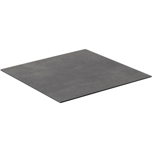 Piano per tavolo da esterno in HPL Lift quadrato VEGA; 60x60 cm (LxL); cemento; quadrata
