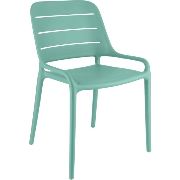 4x PULSIVA Chaise en matière plastique Rylon; 52x51.5x82.5 cm (lxPxH); bleu; 4 pièce(s) / Lot