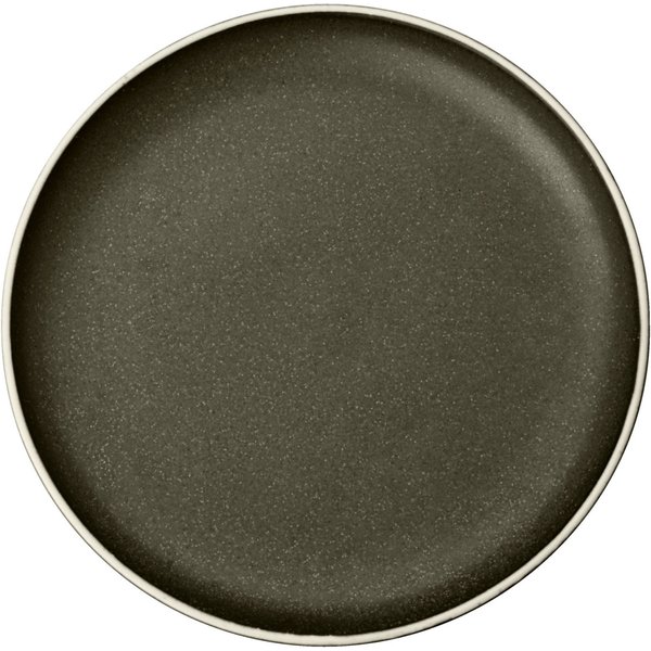 6x VEGA Piatto Ossora piano; 20 cm (Ø); tortora scuro; rotonda; 6 pz. / Pacco
