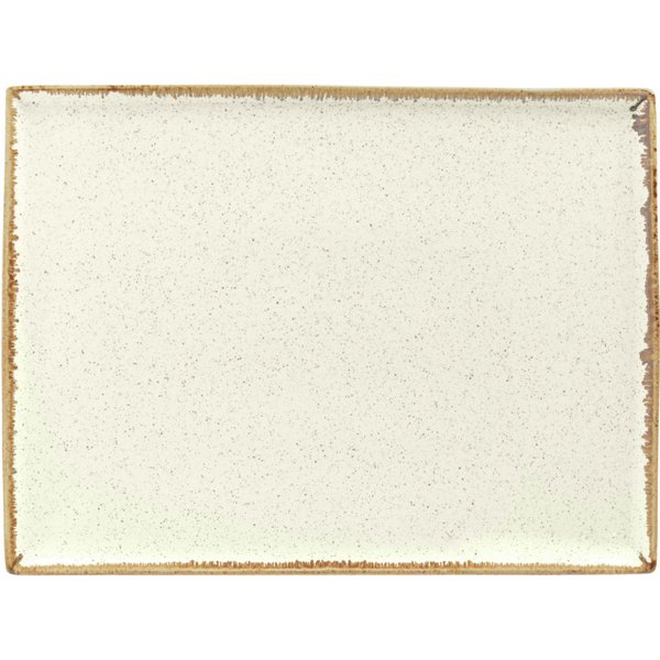 2x VEGA Assiette/plat Sidina rectangulaire; 35x26x2 cm (LxlxH); beige; rectangulaire; 2 pièce(s) / Lot