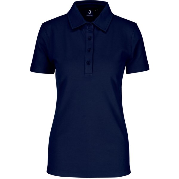 JOBELINE Polo femme Oliver manches courtes; Taille M; bleu marine