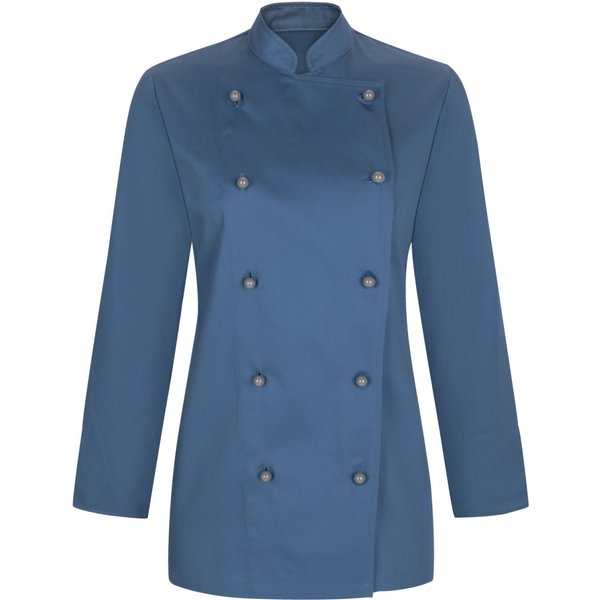 PULSIVA Giacca da cuoca Pauline maniche lunghe; Taglia 42; blu scuro