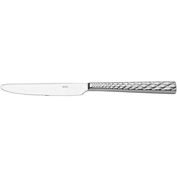 12x VEGA Couteau de table Brilio; 23.9 cm (L); argenté, Poignée argenté; 12 pièce(s) / Lot