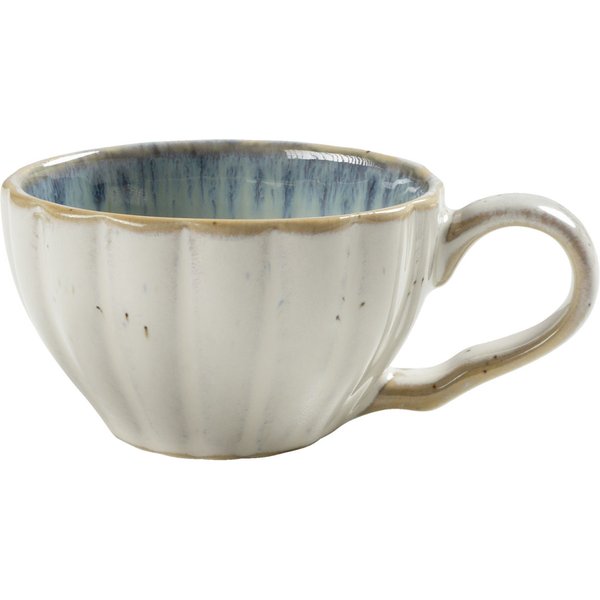6x VEGA Tasse à café expresso Flora; 10 cl, 7.5x4.5 cm (ØxH); bleu/beige; 6 pièce(s) / Lot