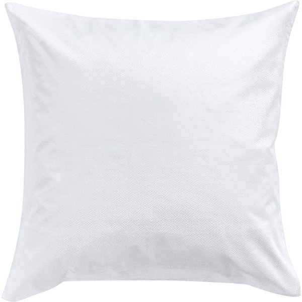 ERWIN M. Taie d'oreiller Livorno; 80x80 cm (Lxl); blanc