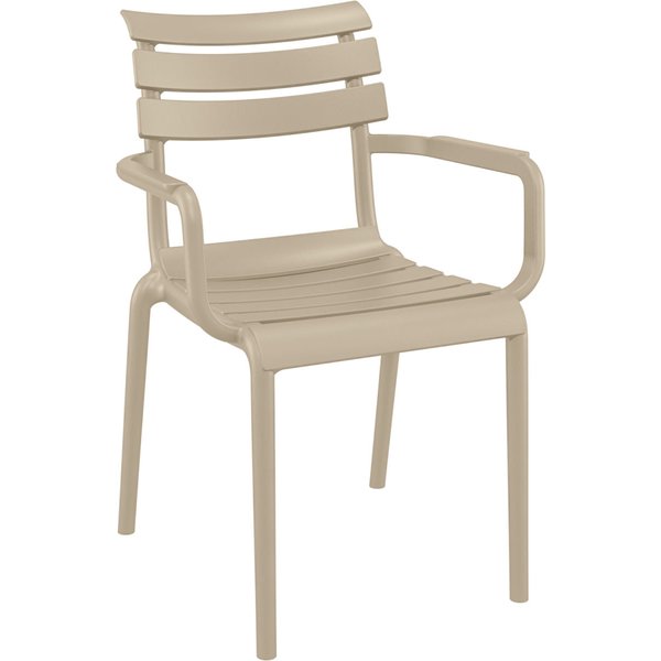 Sedia Helen con braccioli Siesta; 58x59x84 cm (LxPxH); tortora; 4 pz. / Pacco