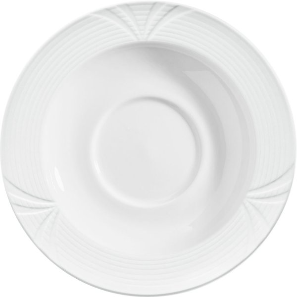 6x PULSIVA Sous-tasse café et bol à soupe Rena; 15.5 cm (Ø); blanc; rond(e); 6 pièce(s) / Lot