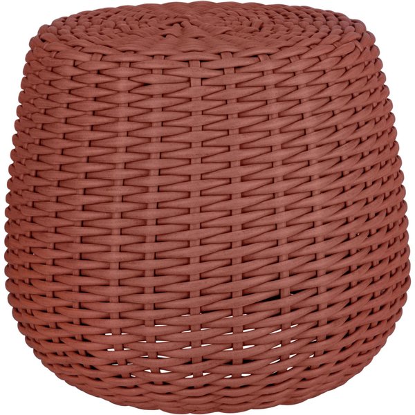 Pouf/table d'appoint Tavano VEGA; 55x50 cm (ØxH); terracotta chiné; cylindrique
