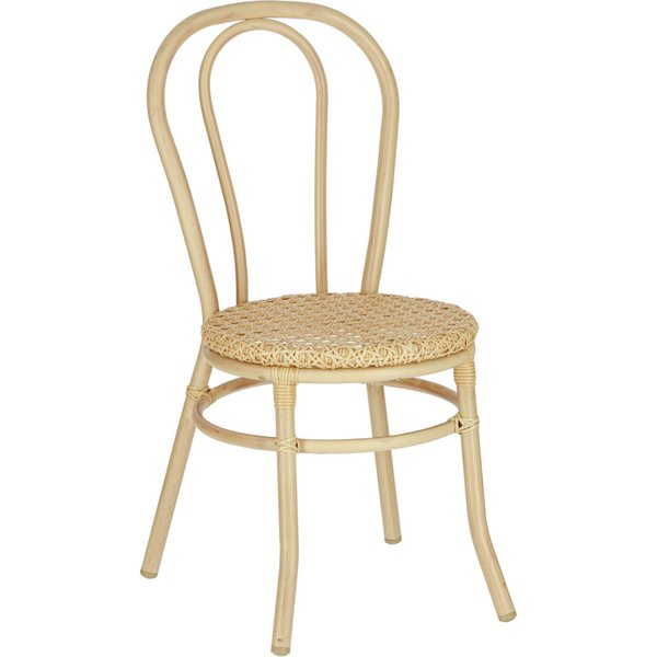 Chaise d'extérieur Gussago sans accoudoirs VEGA; 44x54x91 cm (lxPxH); naturel; 2 pièce(s) / Lot
