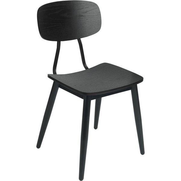 Chaise Scola VEGA; 50x47x85 cm (lxPxH); Assise noir, Structure noir; 2 pièce(s) / Lot