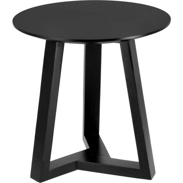 VEGA Tavolino Melena; 46x44.5 cm (HxØ); nero; rotonda
