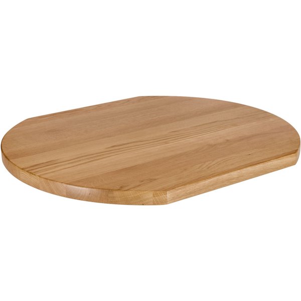 VEGA Plateau de table d'intérieur en bois massif Danville laqué; 70x60x3 cm (LxlxH); chêne/naturel; rectangulaire