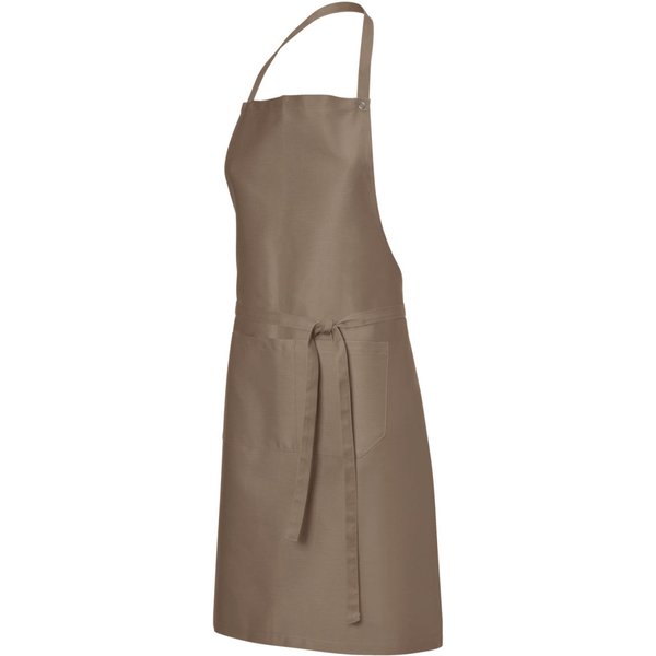 JOBELINE Tablier à bavette Mahé 88x80 cm; 88x80 cm (Lxl); taupe