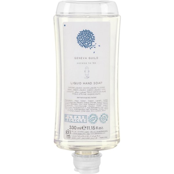 Sapone per hotel Geneva Guild per dispenser V-Touch; 330 ml; trasparente; 24 pz. / Pacco