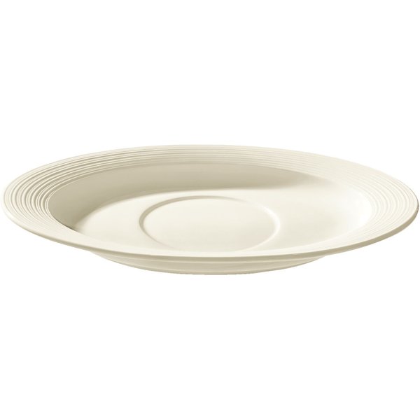 6x VEGA Soucoupe pour coupelle Oviedo ovale; 22.5x15.5 cm (Lxl); écru; ovale; 6 pièce(s) / Lot
