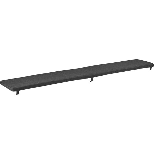 VEGA Coussin pour banc Expose; 30x180x3.5 cm (lxLxH); noir chiné