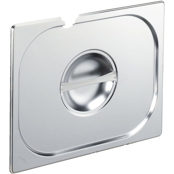 Coperchio gastronorm 1/2 Basic con inserto per cucchiaio PULSIVA; GN 1/2, 32.5x26.5 cm (LxL); argento