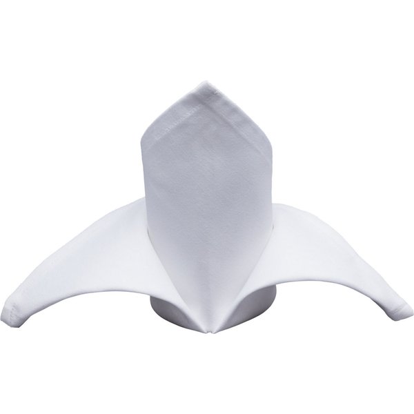 48x PULSIVA Tovaglioli in stoffa Basic; 40x40 cm (LxL); bianco; 48 pz. / Pacco