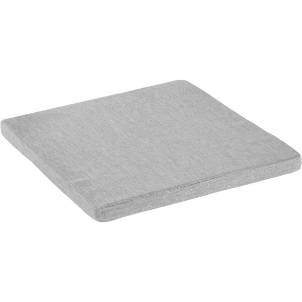 VEGA Coussin de chaise Vincent; 40x40x3 cm (lxLxH); gris clair chiné
