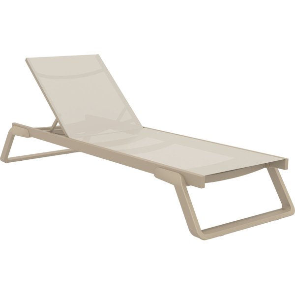 Lettino prendisole Tropic Siesta; 210x72x31 cm (LxLxH); tortora
