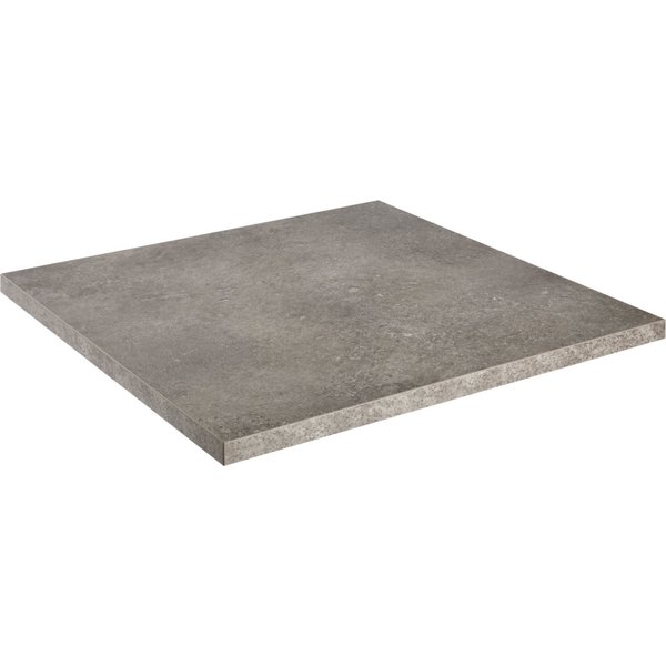 Plateau de table d'extérieur Esterno carré VEGA; 80x80x3 cm (LxlxH); effet béton; carré(e)