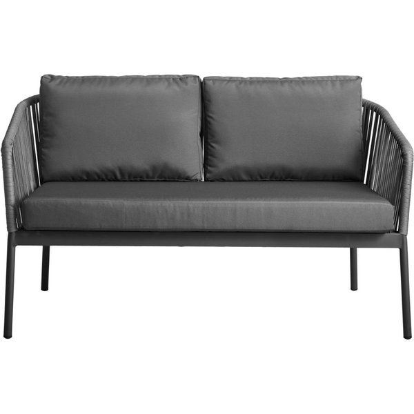 Canapé d'extérieur Esperia 2 places VEGA; 140x75x79 cm (lxPxH); anthracite