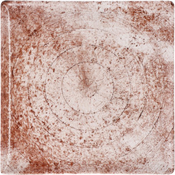3x VEGA Piatto Gironia quadrato; 25x25x1.3 cm (LxLxH); rosa; quadrata; 3 pz. / Pacco