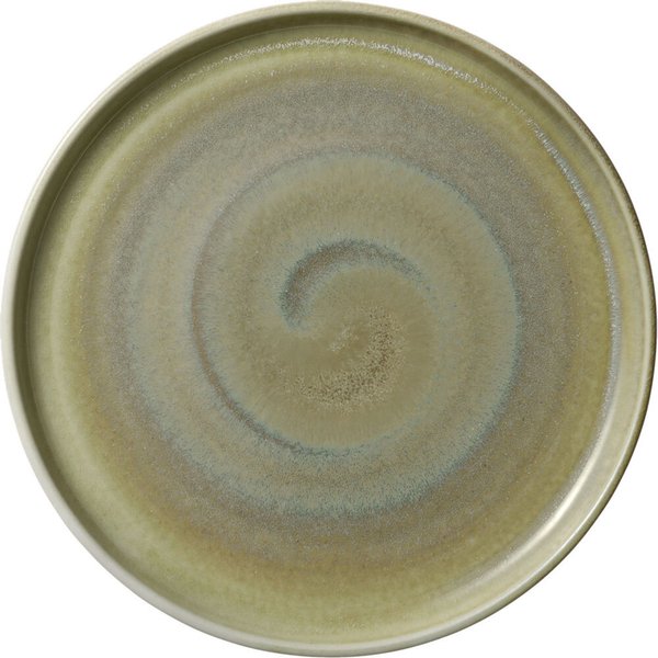 6x HEART&SOUL Assiette plate Perfect Match Thyme bord haut; 26.7x2.2 cm (ØxH); vert/chêne teinté brun; rond(e); 6 pièce(s) / Lot