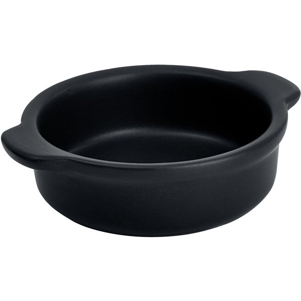 6x VEGA Plat Ferry avec poignées; 15 cl, 12x3 cm (ØxH); noir; rond(e); 6 pièce(s) / Lot