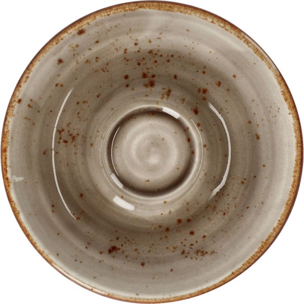 6x VEGA Piattino per tazzina caffè Nebro; 12.5x1.5 cm (ØxH); grigio; 6 pz. / Pacco