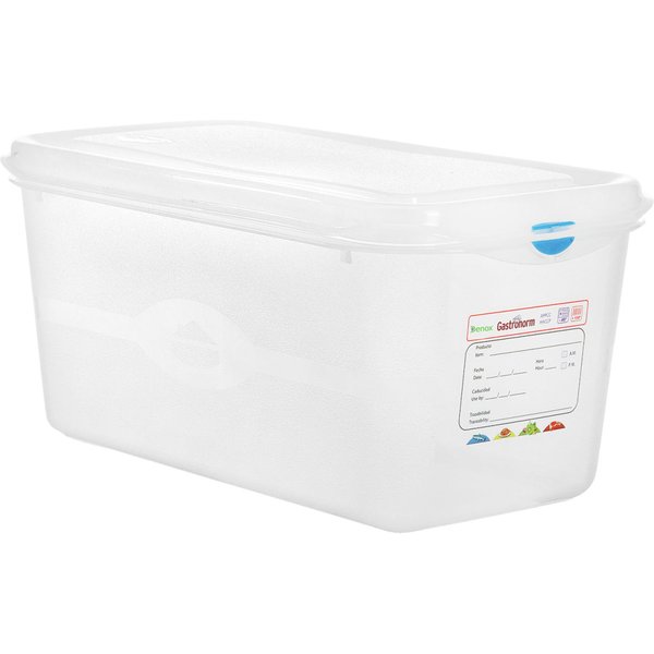 12x Denox Boîte GN hermétique Dena 1/6; GN 1/6, 1.7 l, 17.6x16.2x10 cm (LxlxP); transparent; 12 pièce(s) / Lot