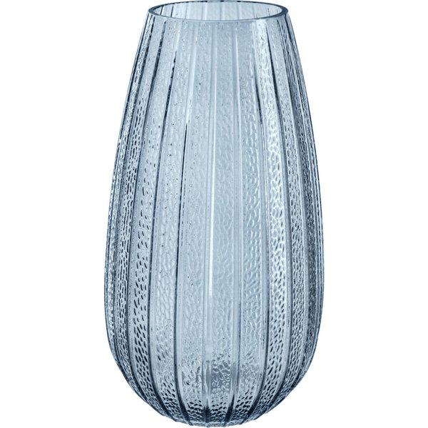 Vaso in vetro Ana; 16x30 cm (ØxH); blu