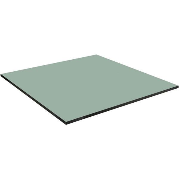 Piano tavolo da esterno in HPL Compa quadrato VEGA; 77x77 cm (LxL); verde menta; quadrata