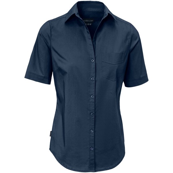 JOBELINE Chemisier femme Kim manches courtes; Taille 36; bleu marine