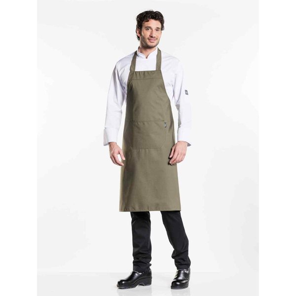Chaud Devant Tablier à bavette Dark Olive l75 - l100 cm; 100x75 cm (Lxl); kaki