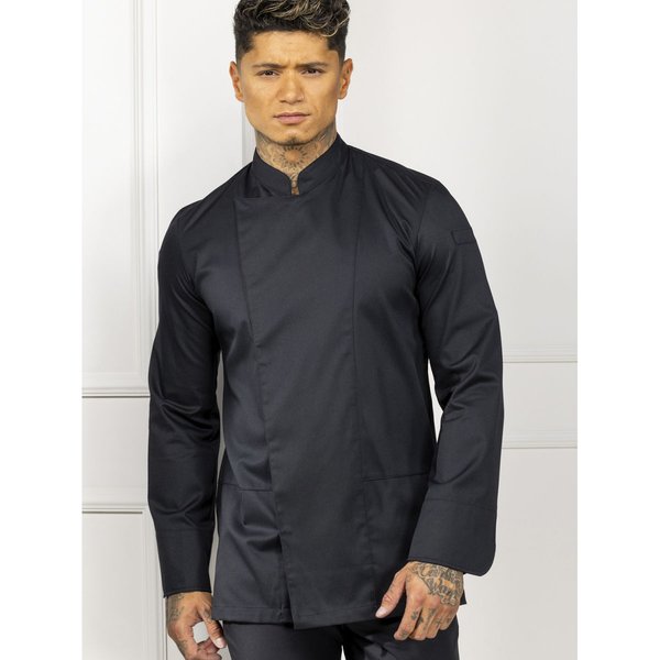 Le Nouveau Chef Veste de cuisine homme Dave couleur; Taille S; noir