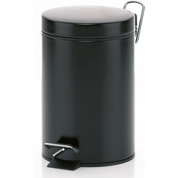 kela Cestino portarifiuti Monaco in metallo; 3000 ml, 17x26 cm (ØxH); nero