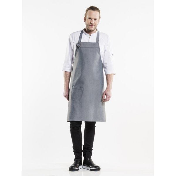 Chaud Devant Tablier à bavette Bujutsu Grey l75 - L90 cm; 90x75 cm (Lxl); gris clair