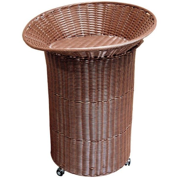 Ilot Roulant Chocolat Ø 69X69X94 Showstand Prolinea; 61x81x86 cm (lxHxP); brun