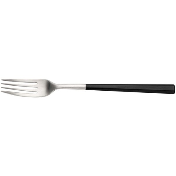 12x Pintinox Forchetta da tavola HIVE Satin Forgiato manico ABS Nero; 21 cm (L); nero; 12 pz. / Pacco