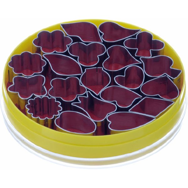 Schneider Set d'emporte-pièces décoratif Fleurs; 2 cm (H); inox